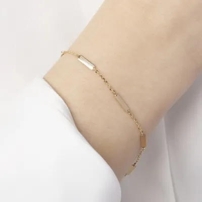 Geelgouden armband