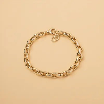 Holle geelgouden armband