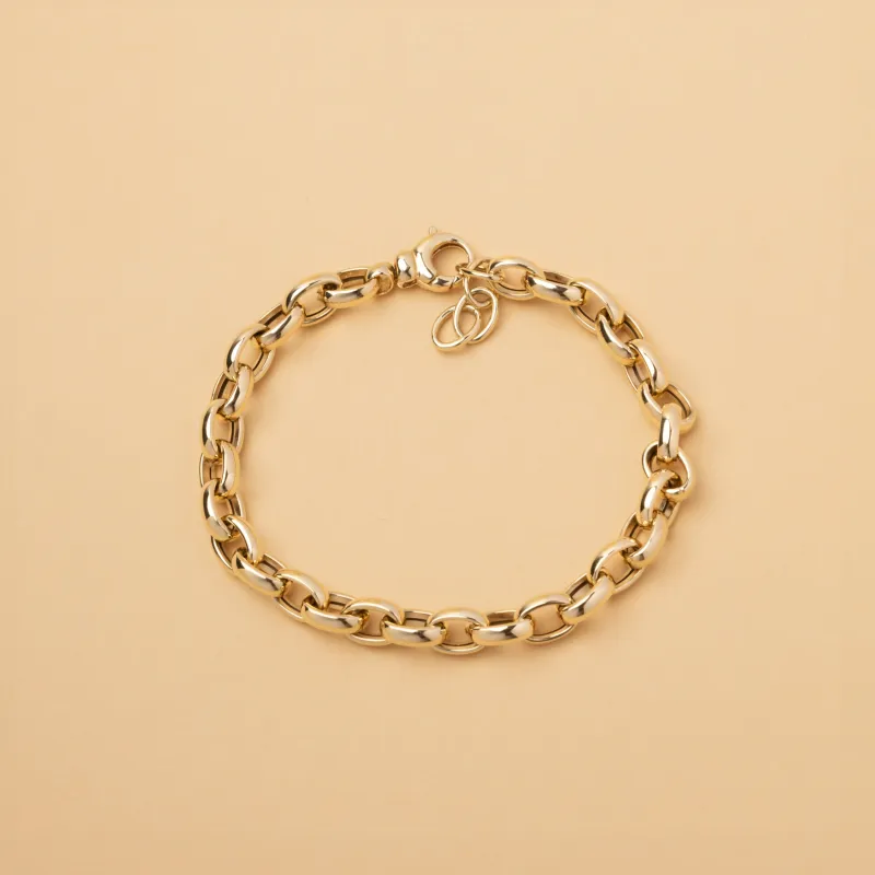 Holle geelgouden armband