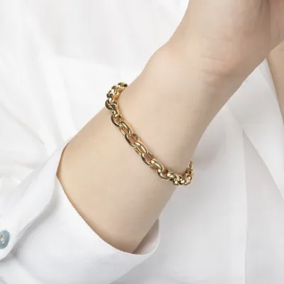 Holle geelgouden armband