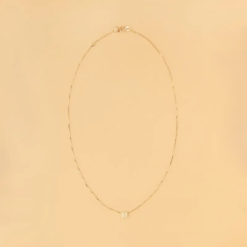 Yellow gold lightweight neklace