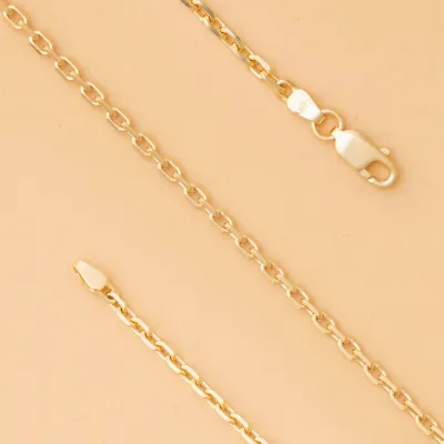 Anchor - Diamond-cut Gold Chain