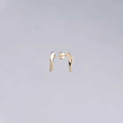 Yellow gold earrings