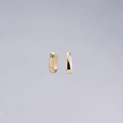 Yellow gold earrings