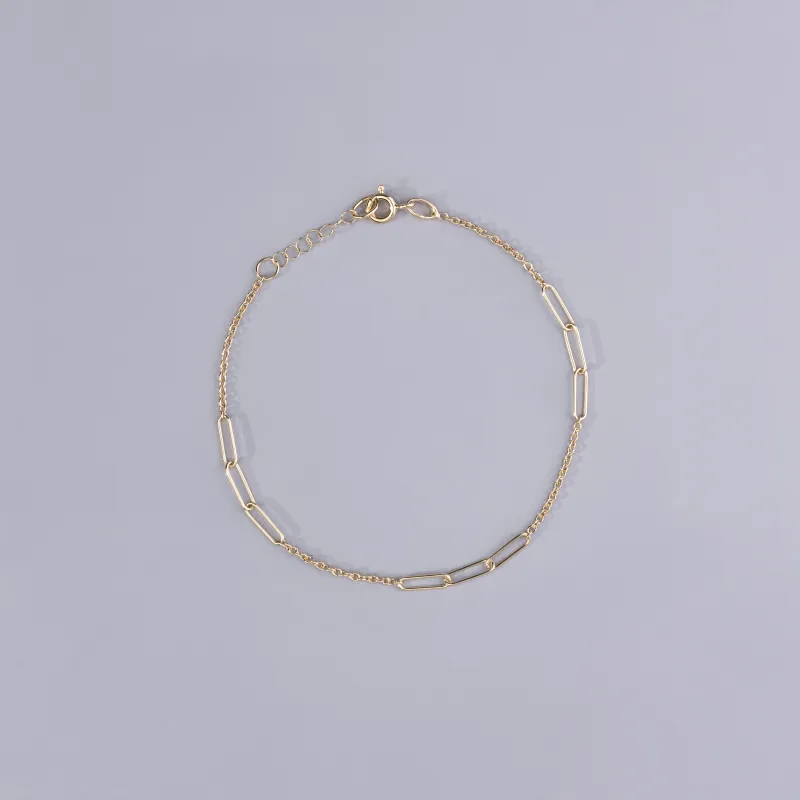 Light yellow gold bracelet