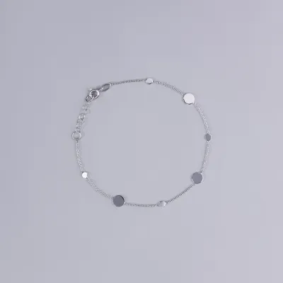 Bracciale leggero in oro bianco