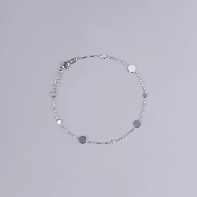 Bracciale leggero in oro bianco