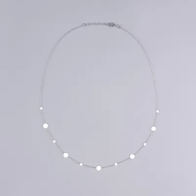 Light white gold necklace