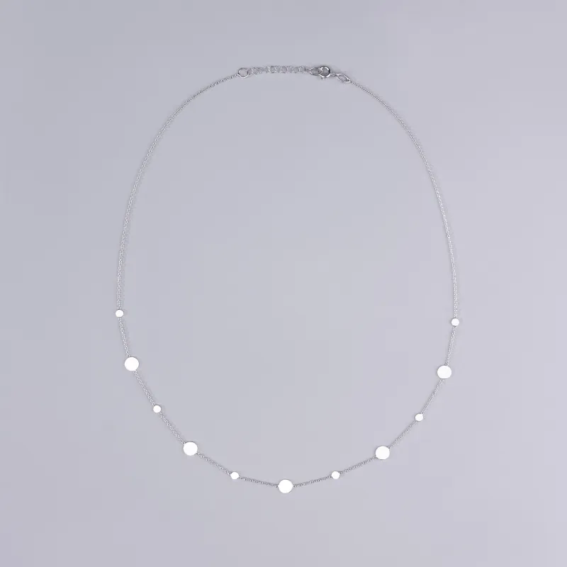 Light white gold necklace