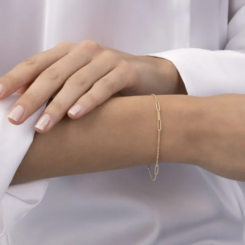 Light yellow gold bracelet