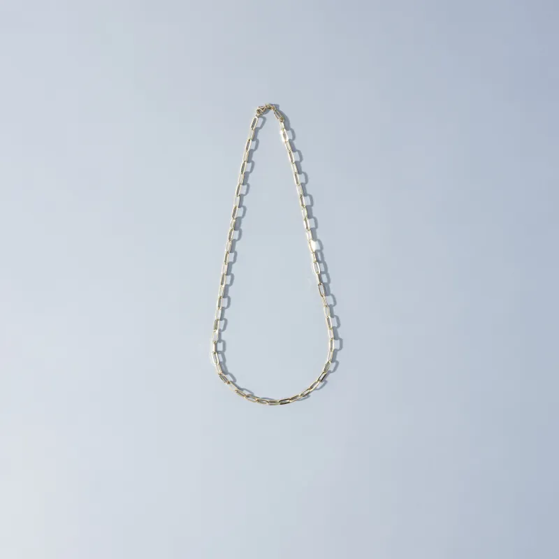 Yellow Gold Hollow Necklace