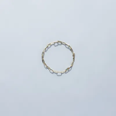 Hollow yellow gold bracelet