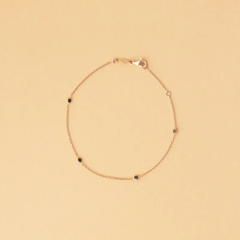 Roségouden armband met zirkonia